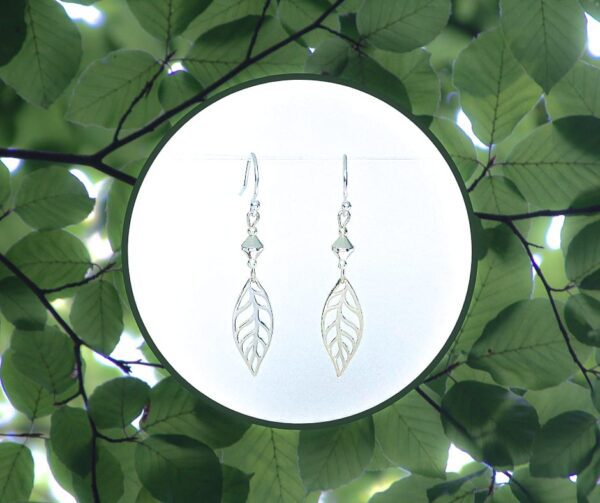 Silver Leaf Earrings