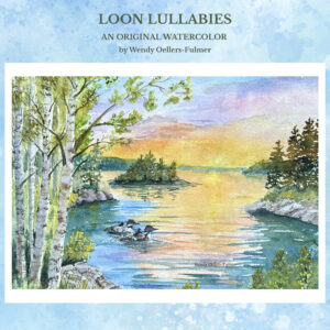 When Summer Celebrates: Loon Lullabies Watercolor