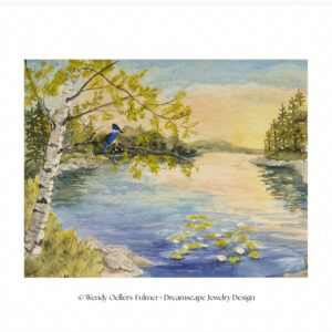 When Summer Celebrates: A Moment of Wonder Watercolor